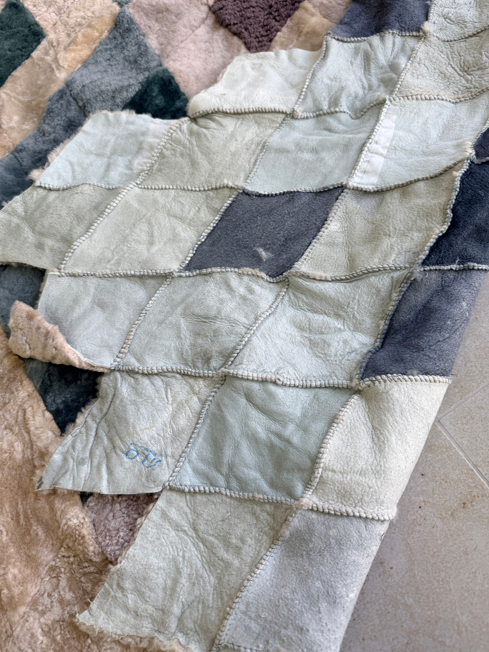 Покрывало меховое ковер из шкуры овчины