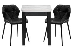 Обеденная группа Наирти черный / метрополитан грей