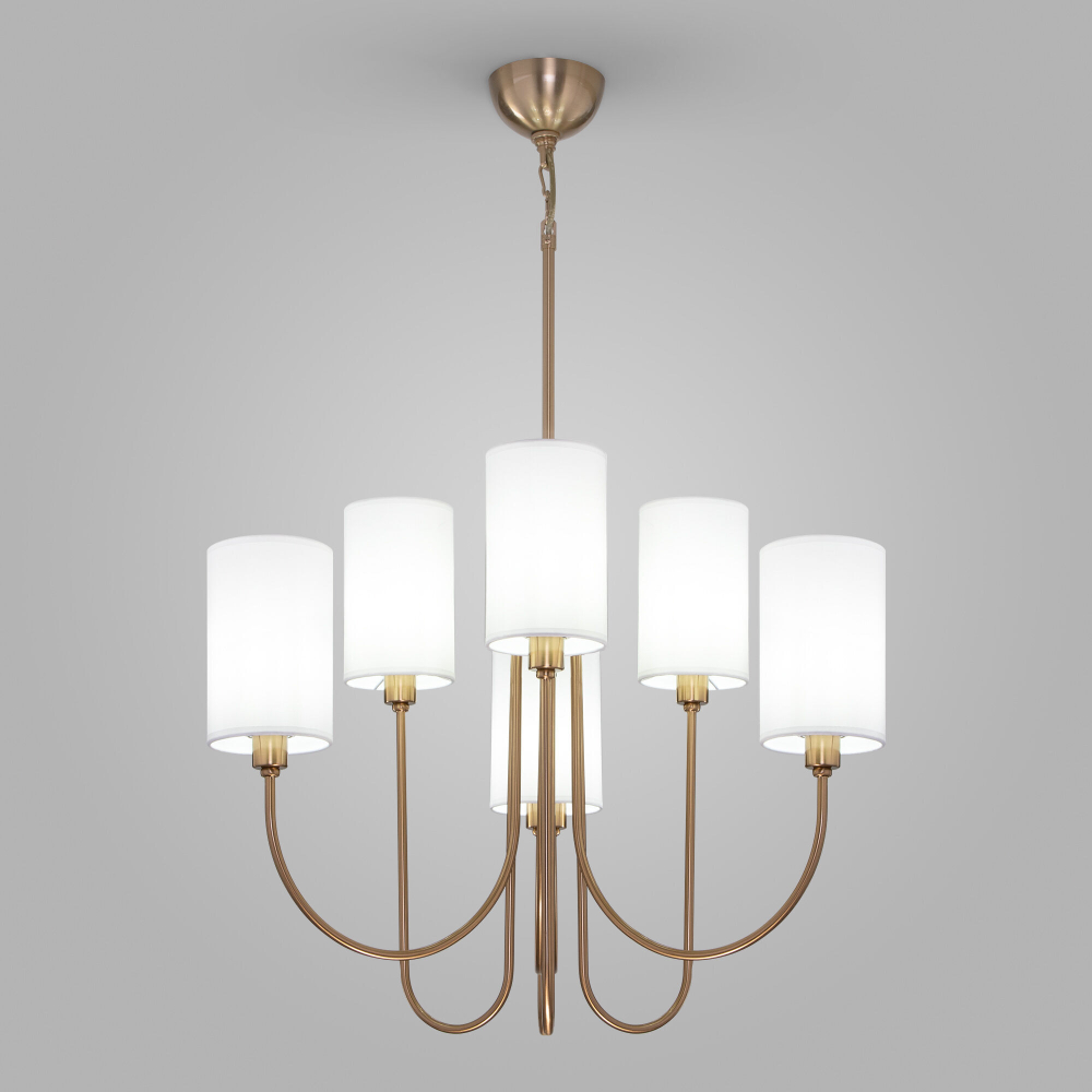 Подвесная люстра Eurosvet Abbey 60164/6 латунь