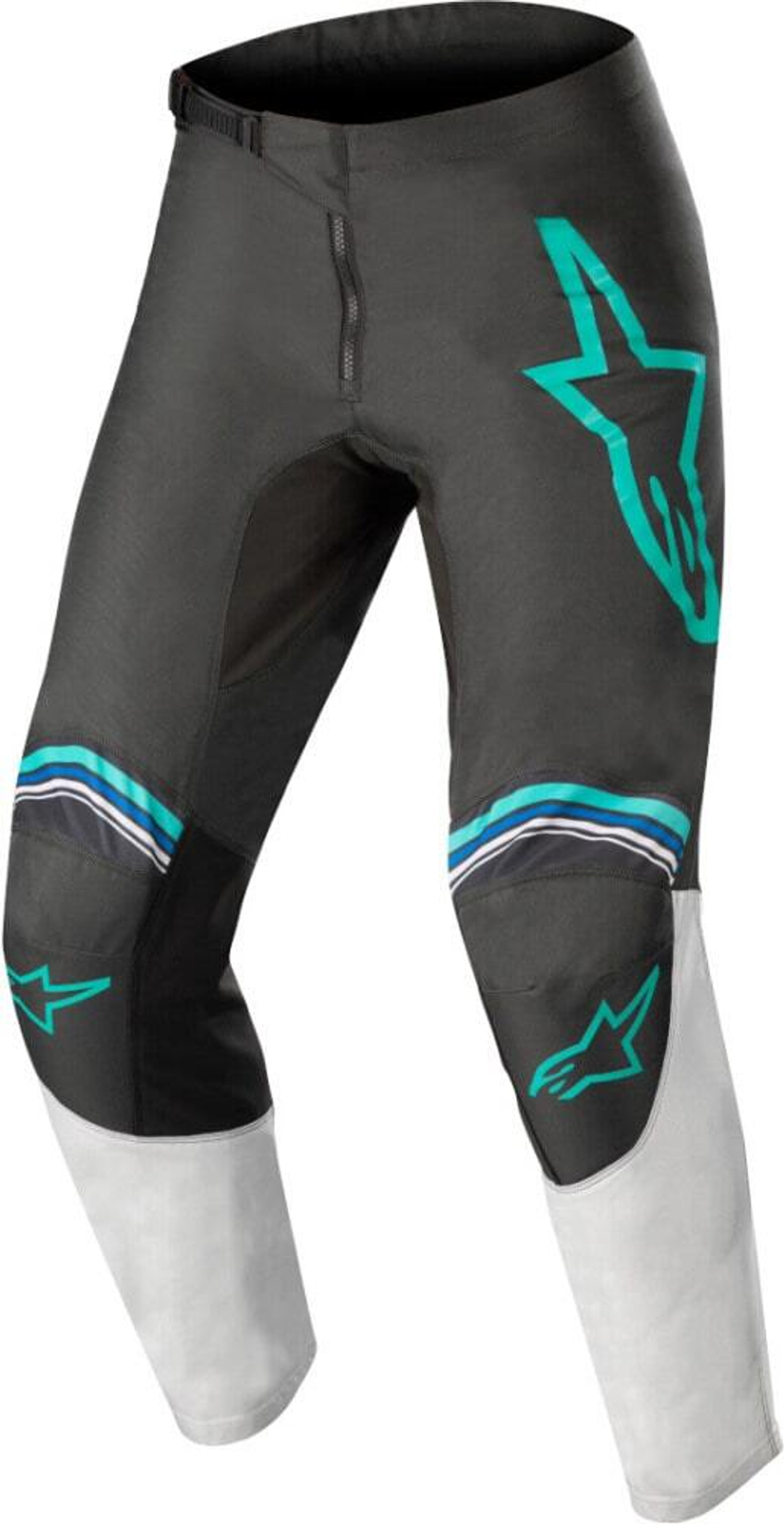 ALPINESTARS Мотобрюки кроссовые FLUID SPEED PANTS антрацит-светло-серый-голубой