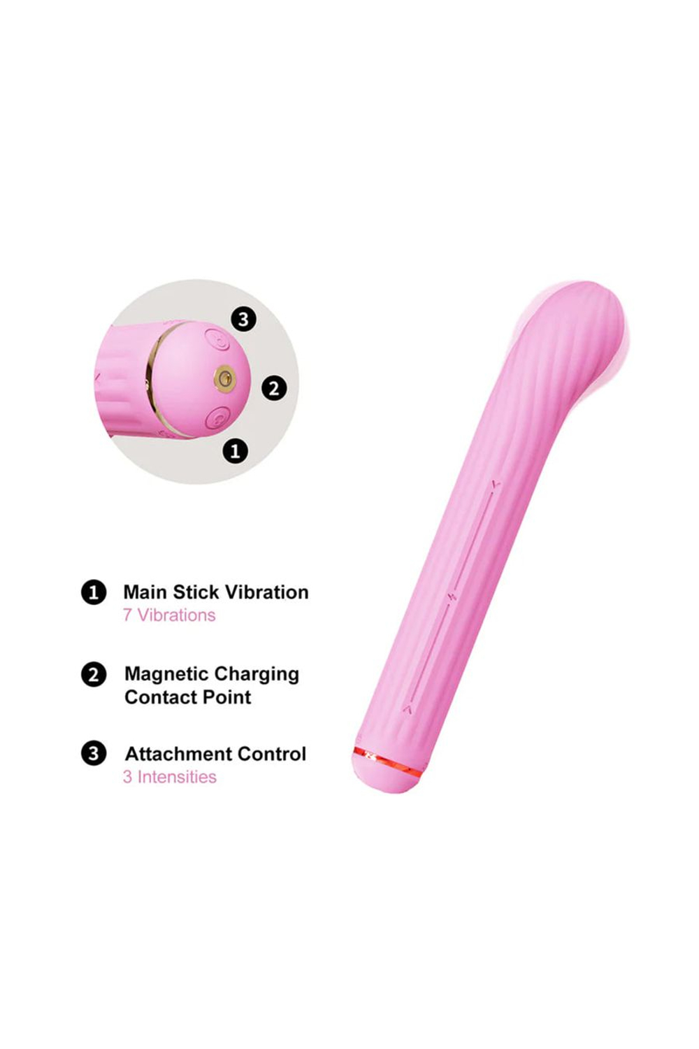 OTOUCH Magic Stick S1 Plus - Вибратор со сменными насадками