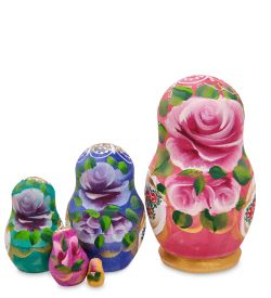 Народные промыслы МР-44/ 3-D Матрешка 5м «Василина» мал.