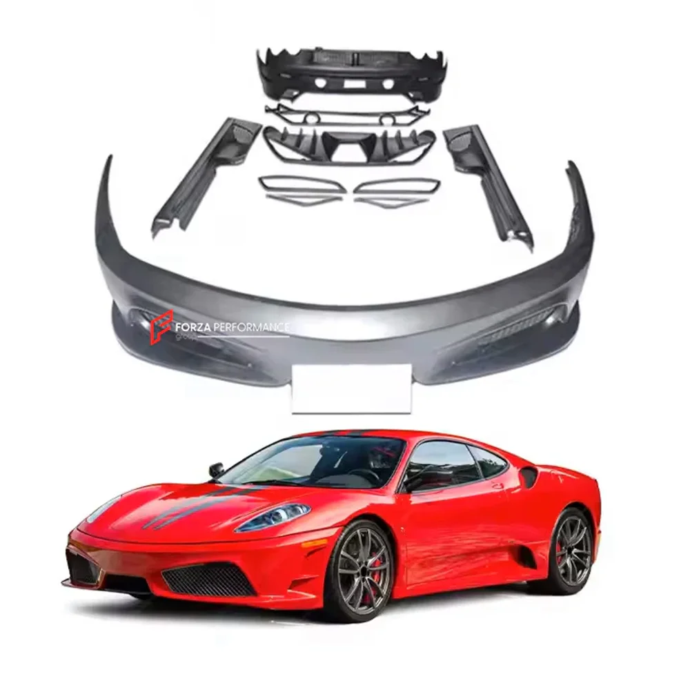 Карбоновый обвес переделка в Scuderia для FERRARI F430 Феррари