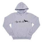 Толстовка  "Такса - сердечный ритм "