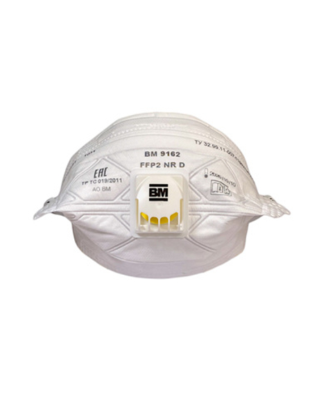 Респиратор ВМ-9162 NR D FFP2 (12 ПДК) с клапаном, складная, от аэрозолей (кр15х450)