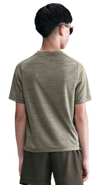 Футболка для мальчика теннисная Nike Boys Multi Dri-FIT Short-Sleeve - light army/olive aura/white