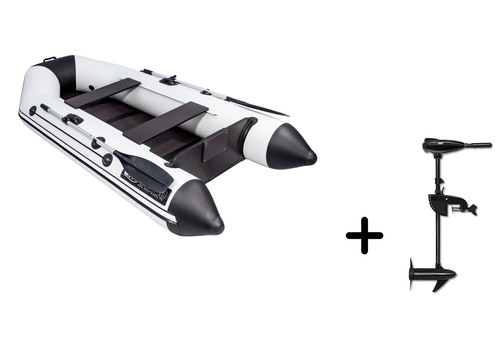 Аква-2800 СК серая/черная + BST 36 L (комплект лодка + электромотор)