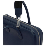 Valextra Millepunte Calfskin Laptop Bag Men"s Dark Blue
