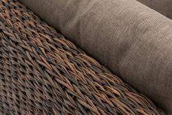 "Лунго" модуль диванный угловой с подушками, цвет коричневый (гиацинт)