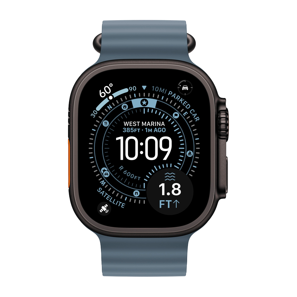 Умные часы Apple Watch Ultra 3 (2025) GPS + Cellular, 49mm, Black Titanium Case with Anchor Blue Ocean Band