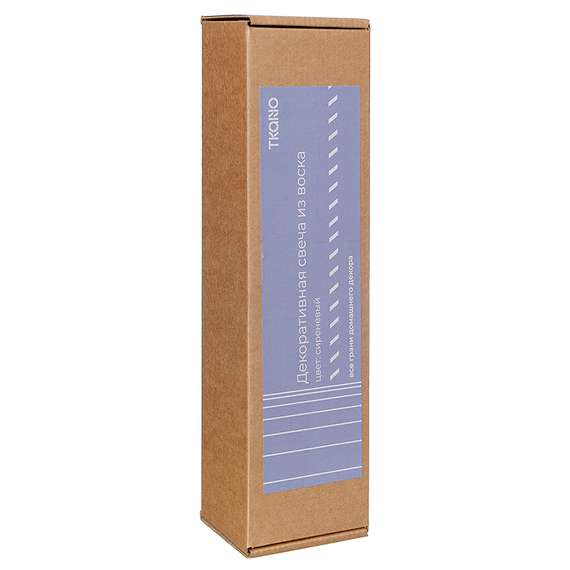 Свеча декоративная цвета лаванды Edge 25,5 см