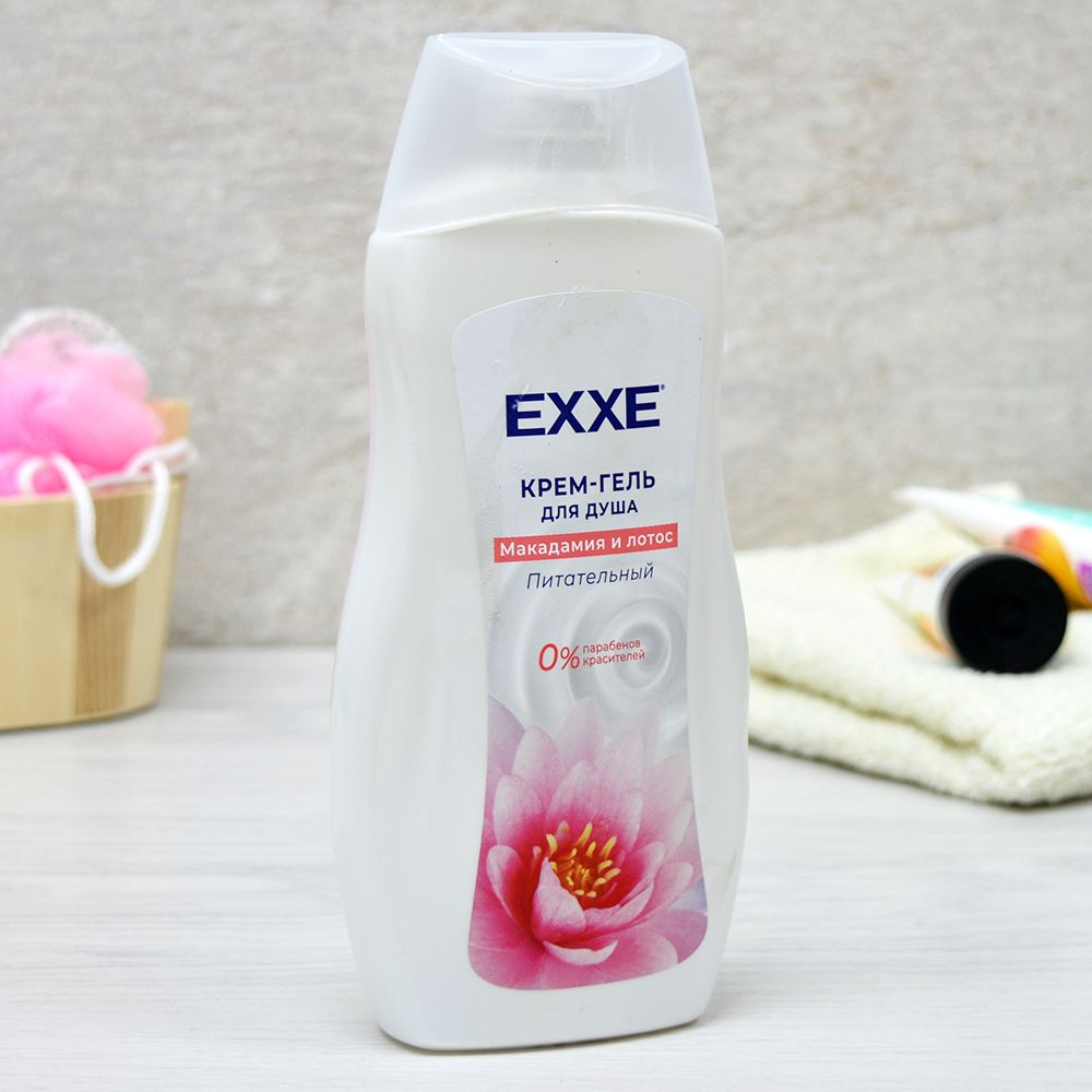 Крем-гель для душа питательный &quot;Макадамия и лотос&quot; 400мл EXXE