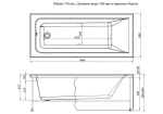 Фронтальная панель для ванны Aquanet Bright 165