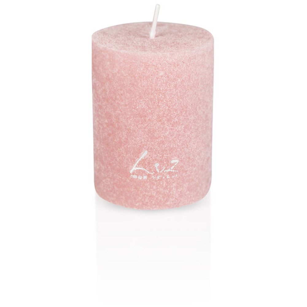 Свеча цилиндрическая 8см Luz your senses Вельвет персиковый