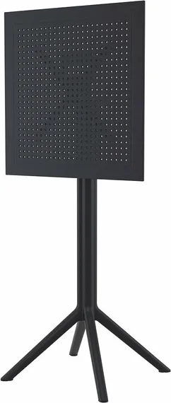 Стол пластиковый барный складной Sky Folding 60х60 черный