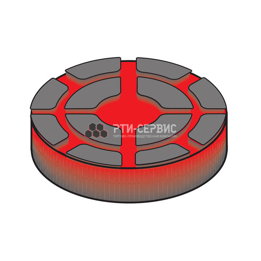 Резиновая накладка (РТИ-СЕРВИС 1020) для подъемников "Ravaglioli" (min)