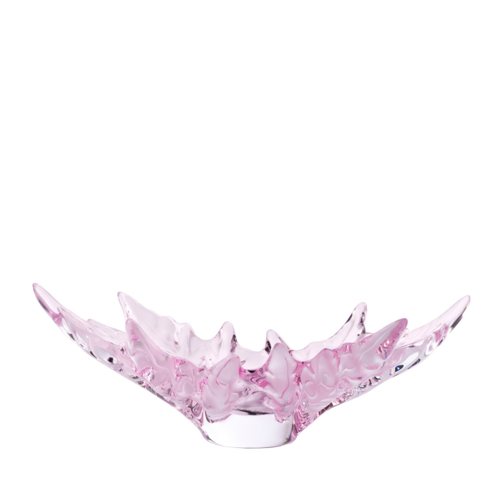 Чаша для фруктов Lalique Champs-Elysees розовая, 46 см
