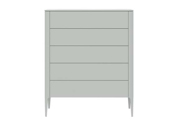 Комод Type 5 ящиков ширина 100 см (светло-серый)