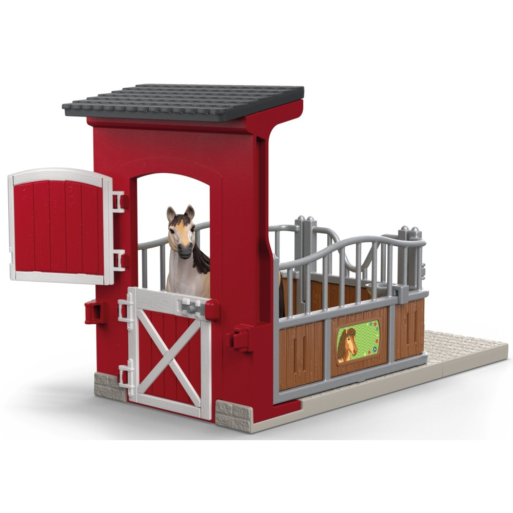 Schleich Farm World - Бокс для жеребенка с кобылой мустанга 42724