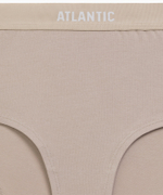 Трусы женские макси спорт Atlantic, набор из 3 шт., хлопок, бежевые + розовые + зеленые, 3CLP-009