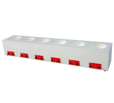 Колбонагреватель аналоговый шестиместный с перемешиванием HMF-610S Optimum, 1000 мл