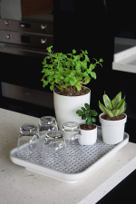 Лоток для полива растений oasis tray, белый