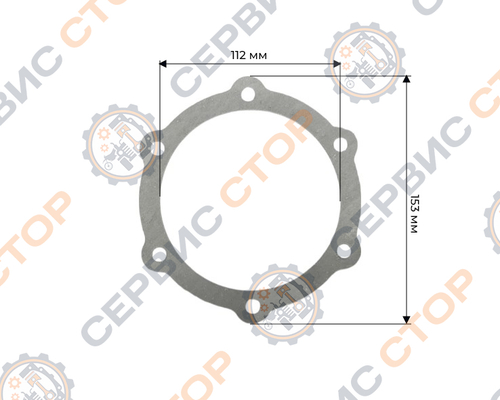 Прокладка боковой крышки редуктора мотоблока 2090Б 6-8 л.с.