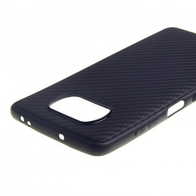 Чехол ТПУ карбон для Xiaomi Poco X3, 011068 Черный
