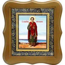 Пантелеимон Целитель в полный рост. Икона на холсте.