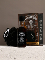 Подарочный набор «Крутой мужик», гель для душа виски 250 мл и мочалка для тела, Чистое счастье