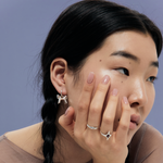 Моносерьга-кликер Basic S с подвеской Puoli