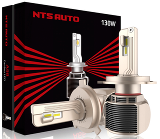 Автолампа LED Н 4 к-т NTS (вентилятор) A98 CANBUS 130W 6500K 5500Lm  (A98-H4)