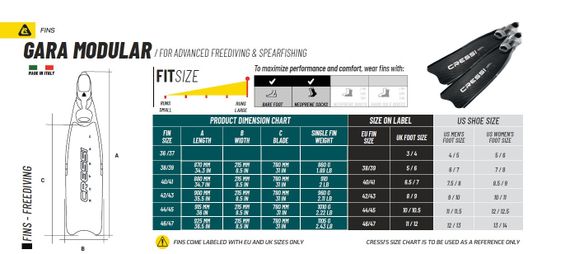 Ласты Cressi Gara Modular