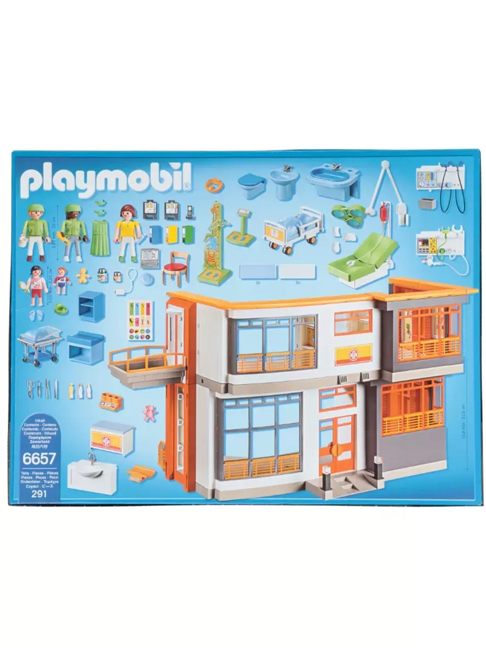 Конструктор меблированная детская больница Playmobil 6657