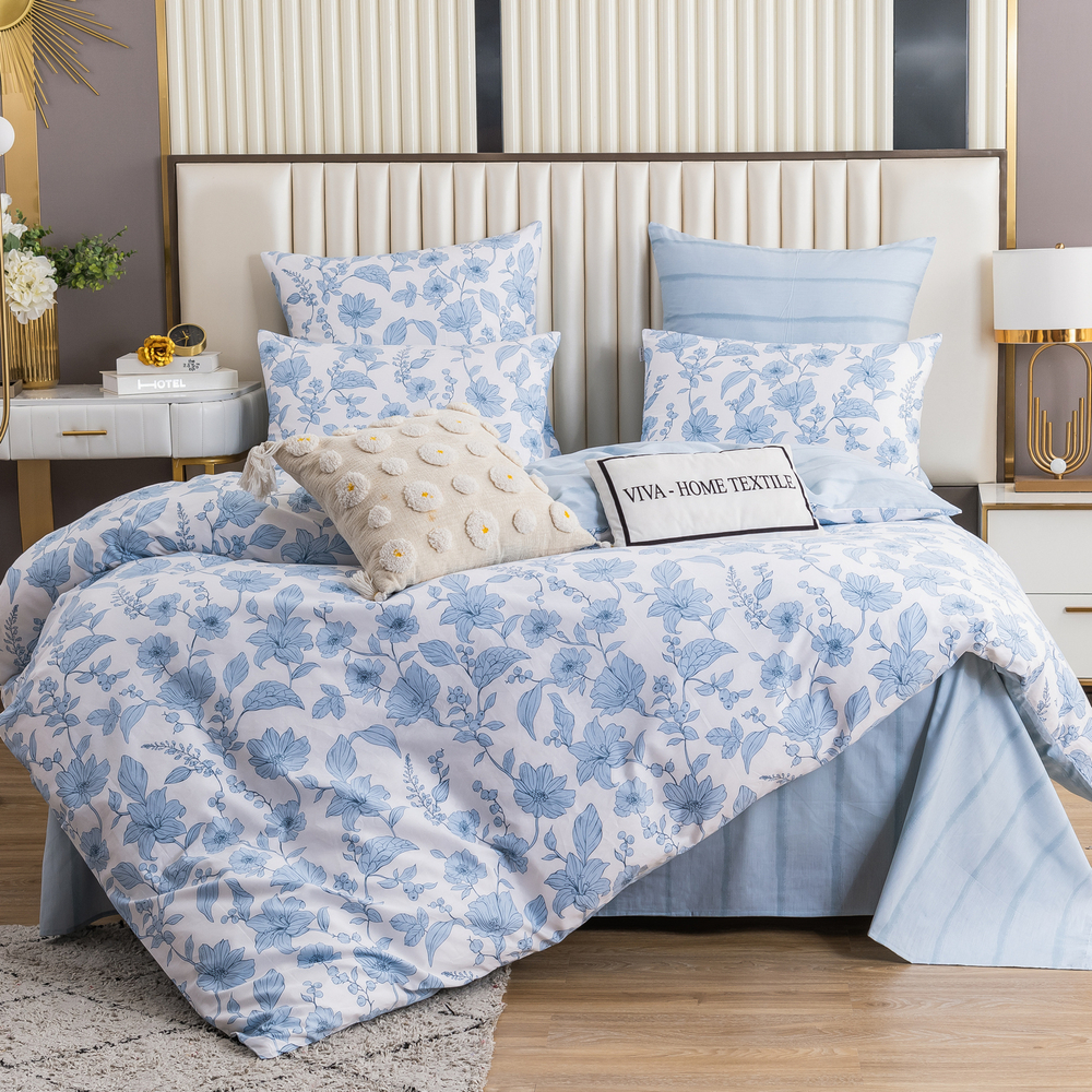 Комплект постельного белья Люкс Сатин 100% хлопок на резинке AR281