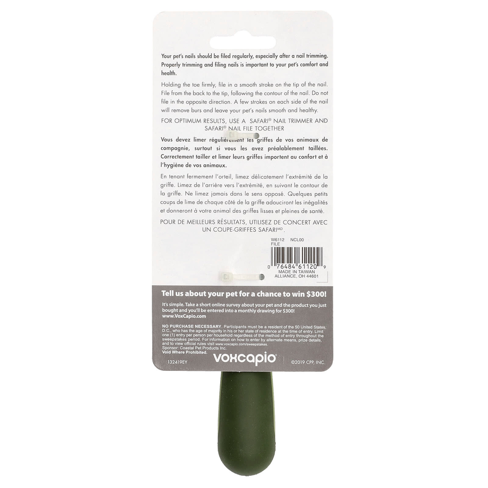 Safari, алмазная пилочка для ногтей, 1 шт.