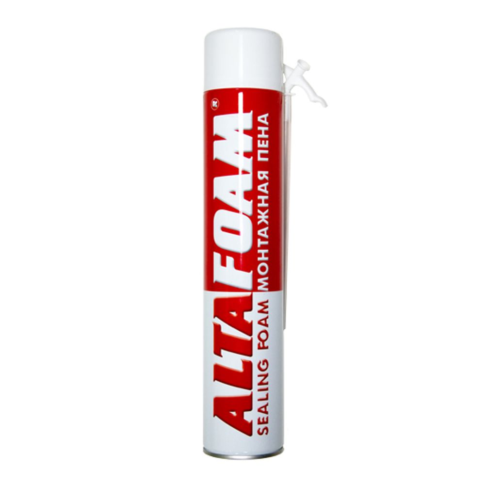 Монтажная пена ALTAFOAM 550 мл бытовая всесез. 530 гр, до 40 литров код. 216