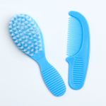 Расчёска детская + массажная щётка для волос, от 0 мес., цвет голубой, рисунок МИКС 1917370