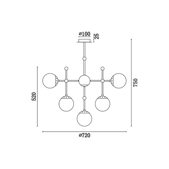 Подвесная люстра Vele Luce Modena VL5013P10