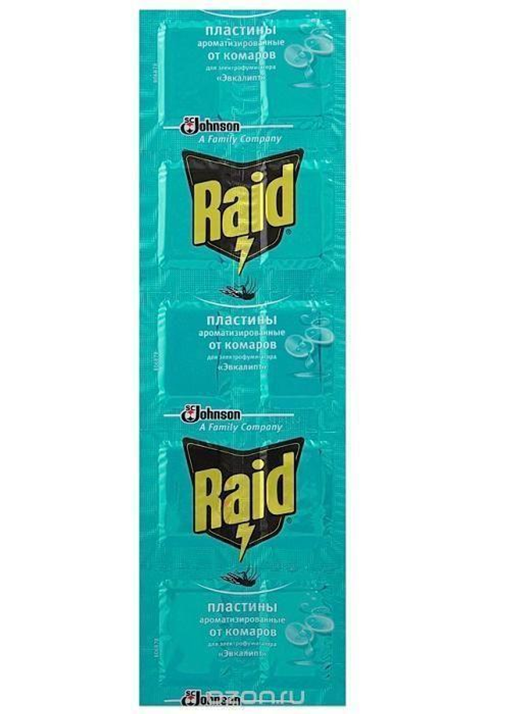 Пластины от комаров Raid Эвкалипт 10шт