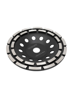 Чашка алмазная шлифовальная по бетону сегментная двухрядная 180мм Gigant  G-10013