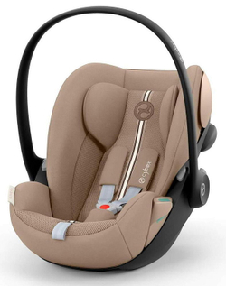 Коляска Cybex Priam IV Chrome Brown complete и автокресло Cloud G i-Size Almond Beige Plus 3 в 1 Mirage Grey