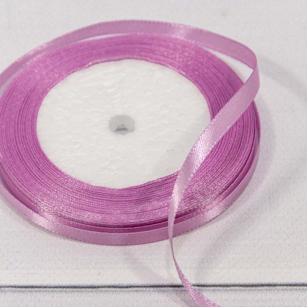 Лента Атласная 0,6см х 28м Сатин (Сиреневый)