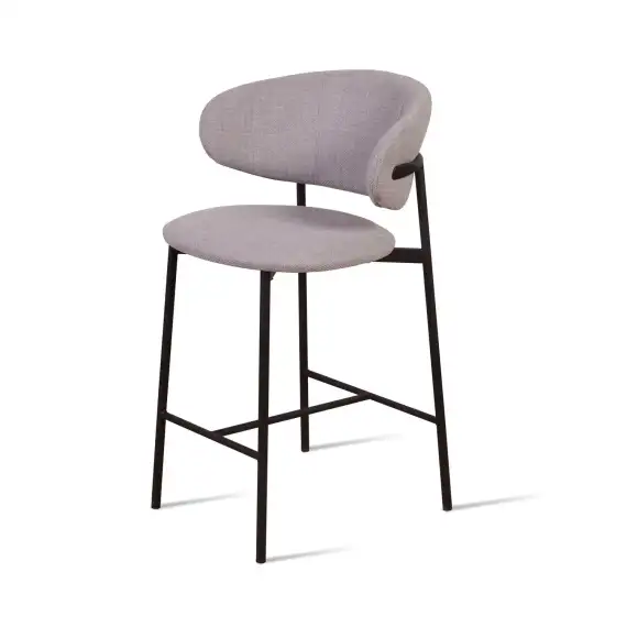 Полубарный стул Adele, серая рогожка