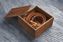 Ремень из гладкой итальянской кожи, цвет «хаки» (камуфляж), латунная пряжка