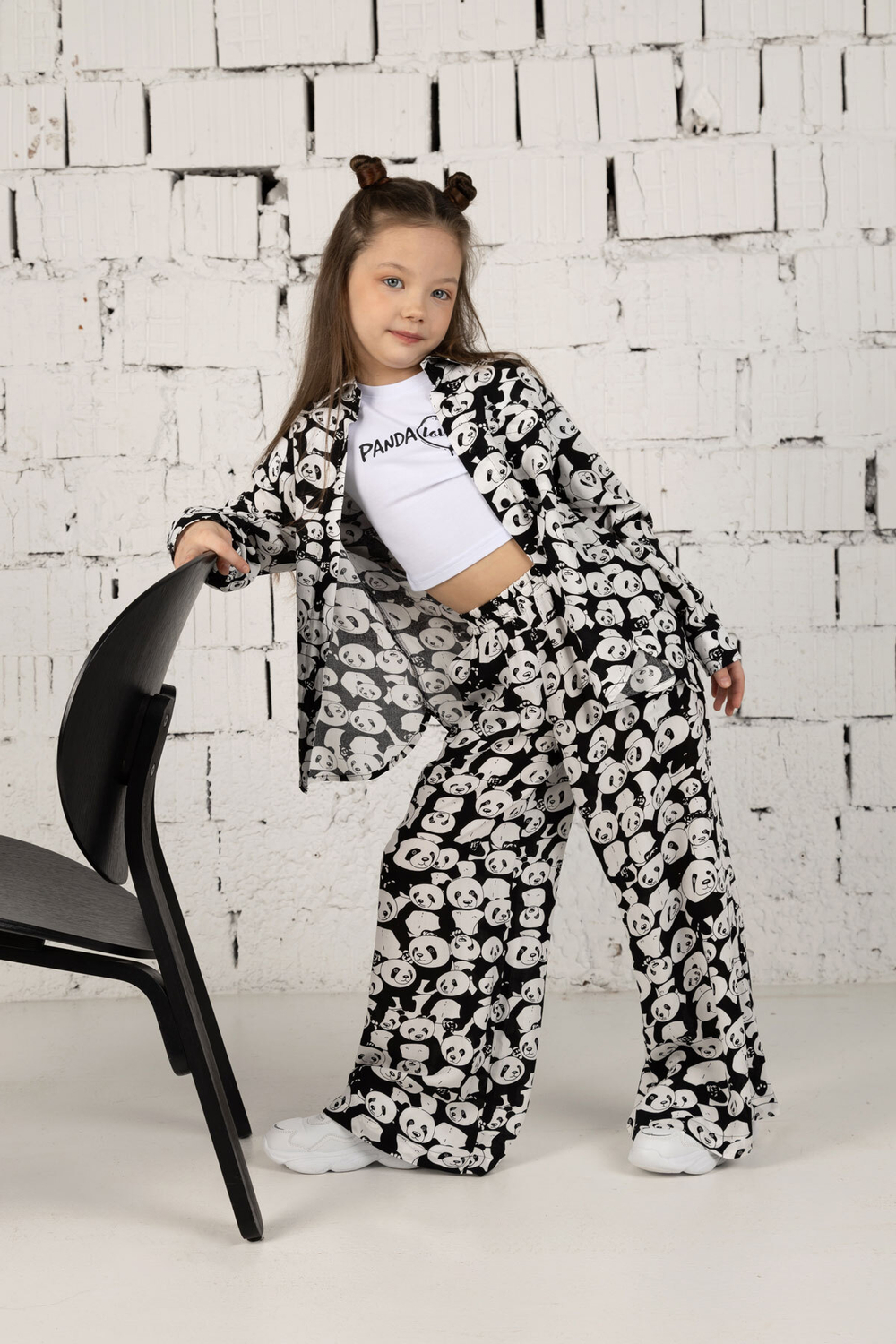 Брюки текстильные для девочки 7-9 лет Fleur de Vie