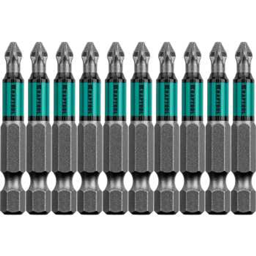 Биты, PZ2, 50 мм, тип хвостовика E 1/4, 10 шт в блистере, KRAFTOOL Optimum Line , 26124-2-50-10