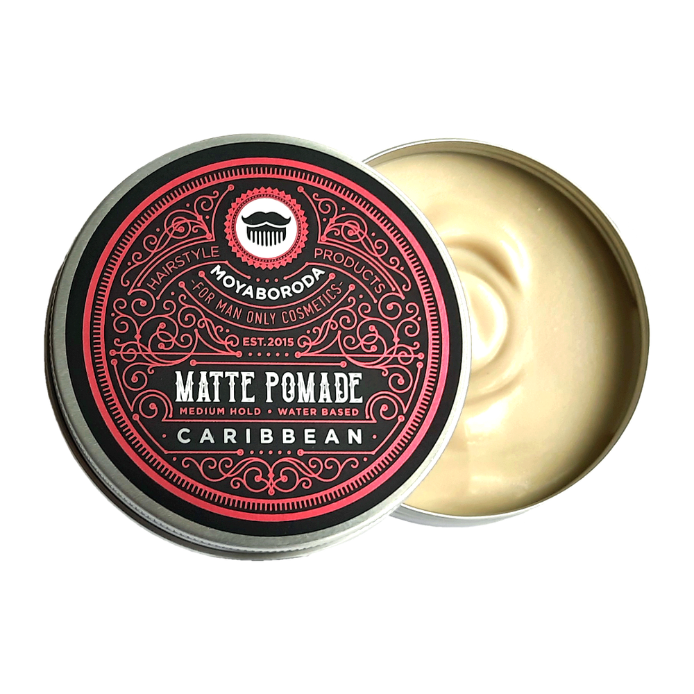 Набор для укладки волос/бороды MOYABORODA "MAN STYLING" (PASTE+POMADE, матовый эффект), 2x100мл