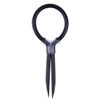 Лассо на пенис Stud Ring (Цвет: черный)