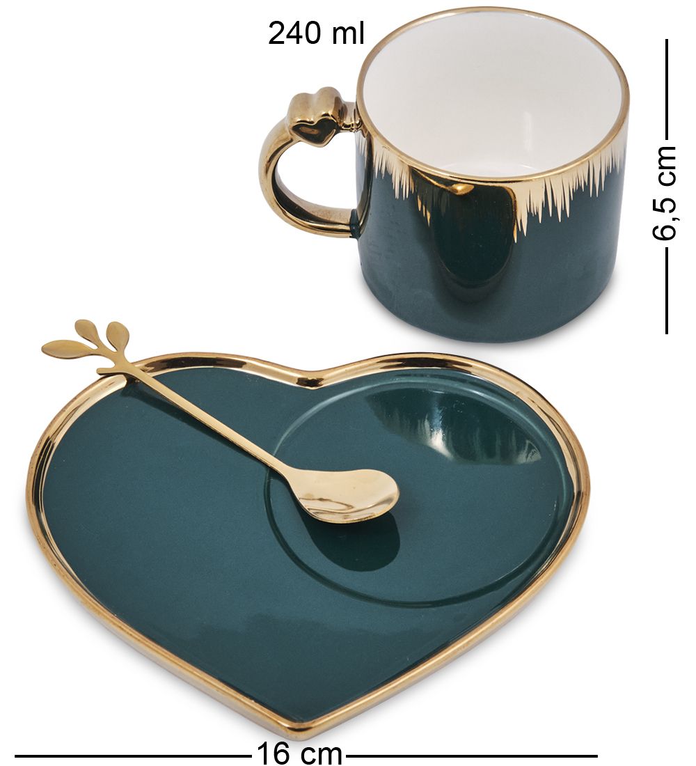 MUG-417/3 Чайная пара «Сердце»